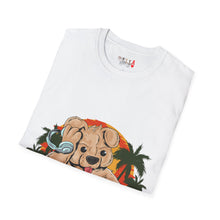 Load image into Gallery viewer, DJ Teddy Bear Unisex Softstyle T-Shirt