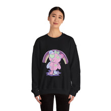 Load image into Gallery viewer, Green Heart Eye Teddy Bear Sweatshirt