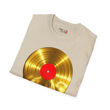Load image into Gallery viewer, Melting Gold Record Unisex Softstyle T-Shirt