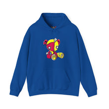 Load image into Gallery viewer, Red Yellow Patches Teddy Bear Hoodie