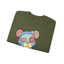Load image into Gallery viewer, Pink Heart Eye Teddy Bear Sweatshirt