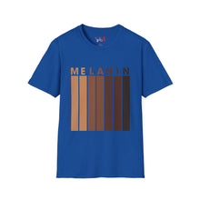 Load image into Gallery viewer, Melanin Vertical Stripes Unisex Softstyle T-Shirt