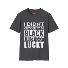 Load image into Gallery viewer, I didn't choose to be black Unisex Softstyle T-Shirt
