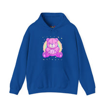 Load image into Gallery viewer, Purple Stitches Teddy Bear Hoodie
