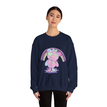 Load image into Gallery viewer, Green Heart Eye Teddy Bear Sweatshirt