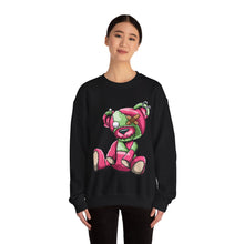 Load image into Gallery viewer, Pink & Green Patched Teddy Bear Sweatshirt