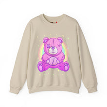Load image into Gallery viewer, Purple Stitches Teddy Bear Sweatshirt