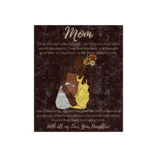 Load image into Gallery viewer, To My Mom From Daughter 5 Crushed Velvet Blanket