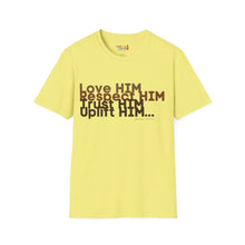 Load image into Gallery viewer, Love HIM Uplift HIM Unisex Softstyle T-Shirt