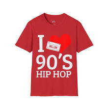Load image into Gallery viewer, I Love 90's Hip Hop Unisex Softstyle T-Shirt