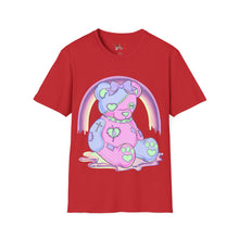 Load image into Gallery viewer, Pastel Pink & Blue Teddy Bear T-shirt