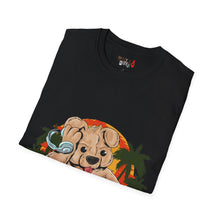 Load image into Gallery viewer, DJ Teddy Bear Unisex Softstyle T-Shirt