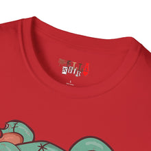 Load image into Gallery viewer, Evil Patched Teddy Bear Unisex Softstyle T-Shirt