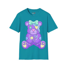 Load image into Gallery viewer, Purple Heart Eye Teddy Bear T-shirt
