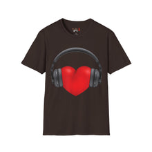 Load image into Gallery viewer, Heart Music Unisex Softstyle T-Shirt