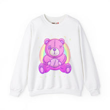 Load image into Gallery viewer, Purple Stitches Teddy Bear Sweatshirt