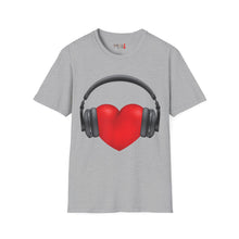Load image into Gallery viewer, Heart Music Unisex Softstyle T-Shirt