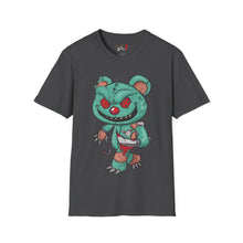 Load image into Gallery viewer, Evil Patched Teddy Bear Unisex Softstyle T-Shirt