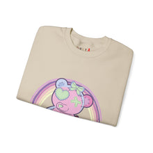 Load image into Gallery viewer, Green Heart Eye Teddy Bear Sweatshirt
