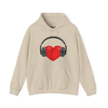 Load image into Gallery viewer, Heart Music Heavy Blend Unisex Hoodie