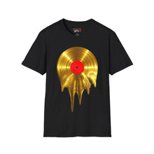 Load image into Gallery viewer, Melting Gold Record Unisex Softstyle T-Shirt