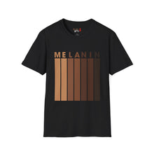 Load image into Gallery viewer, Melanin Vertical Stripes Unisex Softstyle T-Shirt