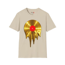 Load image into Gallery viewer, Melting Gold Record Unisex Softstyle T-Shirt