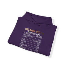Load image into Gallery viewer, Melanin Queen Nutrition Facts Magic Heavy Blend Unisex Hoodie