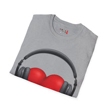 Load image into Gallery viewer, Heart Music Unisex Softstyle T-Shirt