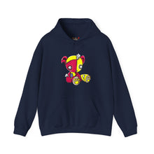 Load image into Gallery viewer, Red Yellow Patches Teddy Bear Hoodie
