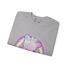Load image into Gallery viewer, Green Heart Eye Teddy Bear Sweatshirt