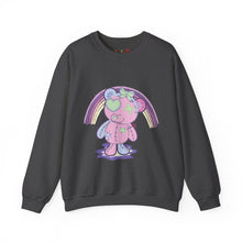 Load image into Gallery viewer, Green Heart Eye Teddy Bear Sweatshirt