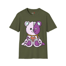 Load image into Gallery viewer, Purple Two Tone Teddy Bear T-shirt