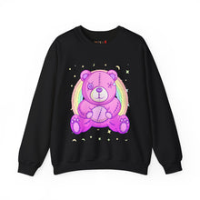 Load image into Gallery viewer, Purple Stitches Teddy Bear Sweatshirt