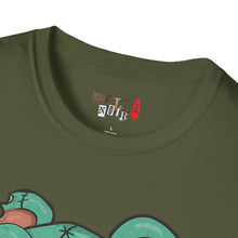 Load image into Gallery viewer, Evil Patched Teddy Bear Unisex Softstyle T-Shirt