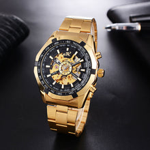 Load image into Gallery viewer, Mens Watch Mens Mechanical Watch Steel Band Fashion Watch High-end Hollow Mechanical Watch