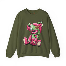 Load image into Gallery viewer, Pink & Green Patched Teddy Bear Sweatshirt