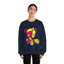Load image into Gallery viewer, Red Yellow Patches Teddy Bear Sweatshirt