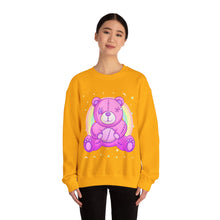 Load image into Gallery viewer, Purple Stitches Teddy Bear Sweatshirt