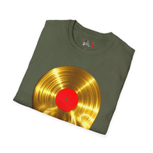 Load image into Gallery viewer, Melting Gold Record Unisex Softstyle T-Shirt