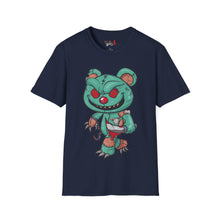 Load image into Gallery viewer, Evil Patched Teddy Bear Unisex Softstyle T-Shirt