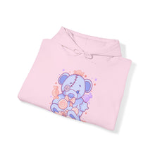 Load image into Gallery viewer, Pastel Baby Blue Teddy Bear Hoodie
