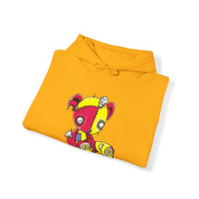 Load image into Gallery viewer, Red Yellow Patches Teddy Bear Hoodie