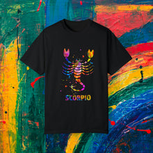 Load image into Gallery viewer, Scorpio Watercolor Unisex Garment-Dyed T-shirt