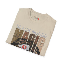 Load image into Gallery viewer, Black Nurse Magic Unisex Softstyle T-Shirt
