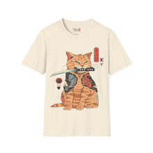 Load image into Gallery viewer, Samurai Kitty Unisex Softstyle T-Shirt