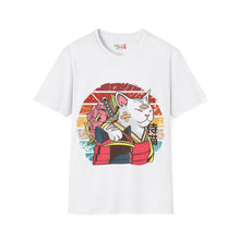 Load image into Gallery viewer, Bandaged Samurai Cat Unisex Softstyle T-Shirt