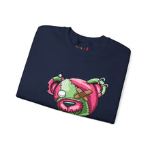 Load image into Gallery viewer, Pink & Green Patched Teddy Bear Sweatshirt
