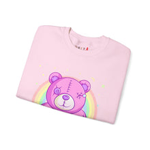 Load image into Gallery viewer, Purple Stitches Teddy Bear Sweatshirt