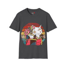 Load image into Gallery viewer, Bandaged Samurai Cat Unisex Softstyle T-Shirt
